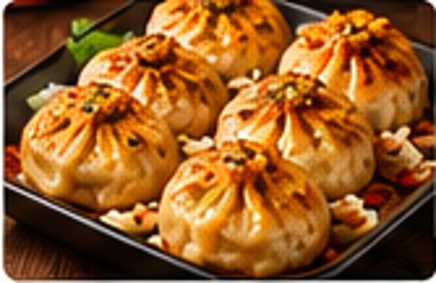 Baked momos