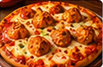 Chicken pizza with spicy baked chicken bites, tomato, onion and mozzarella