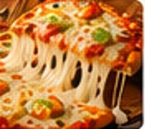 Rectangular vegetable cheese burst pizza
